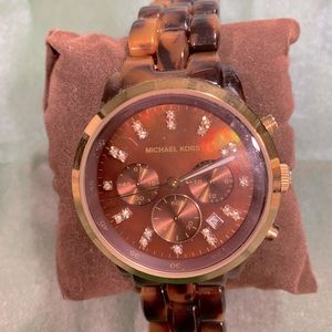 Michael Kors Tortoise Shell Watch